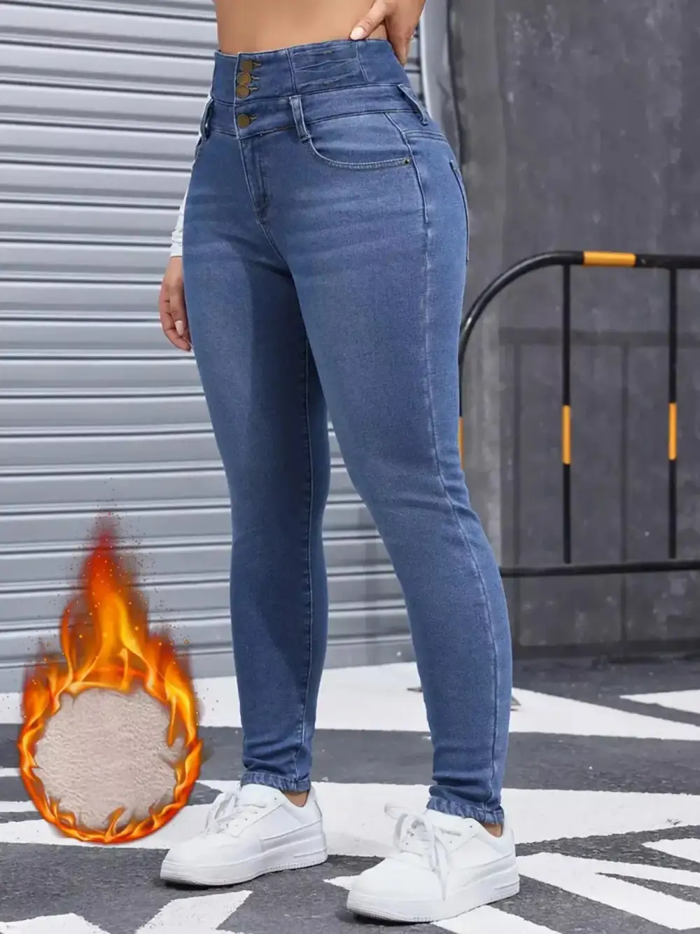 Classic High Waist Denim Jeans