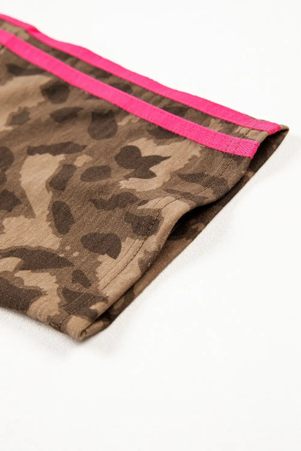 Striped Animal Print Pocketed Mini Dress