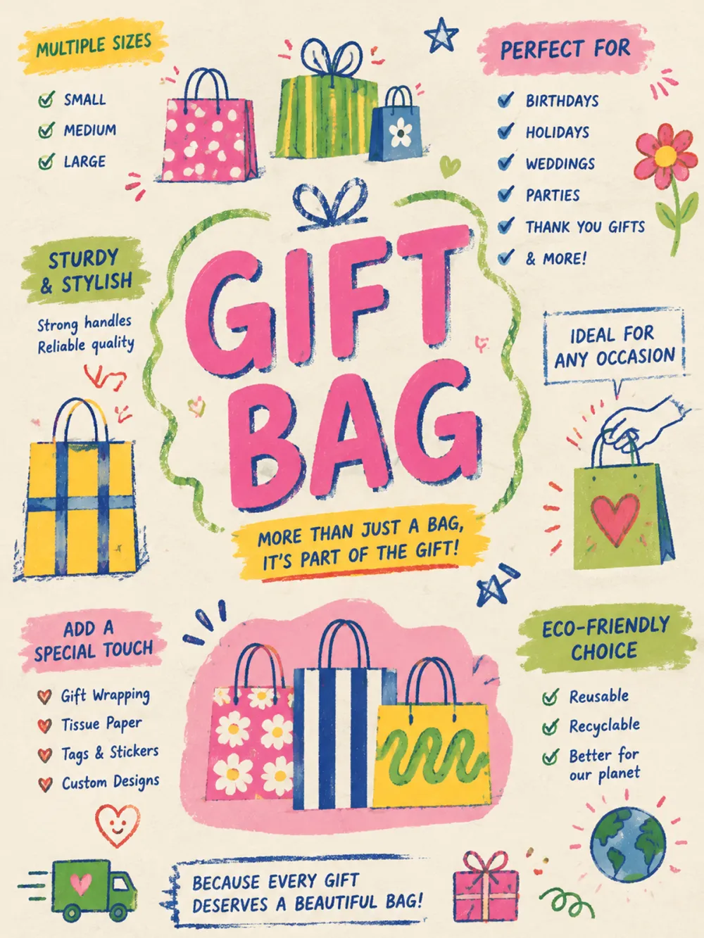 GIFT BAG | Practical Gift Packaging Solution Add‑on