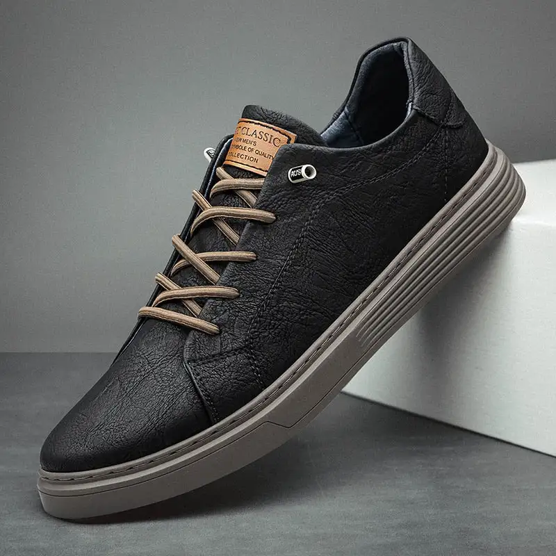 Lace Leather Oxford Shoes