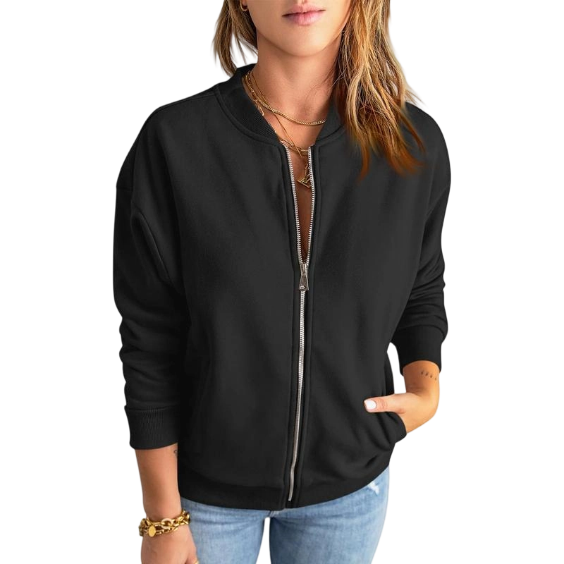 Women's Zipper Sweatshirt Jacket