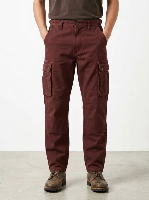 Men's Olive Green Tactical Multi-Pocket Cargo Pants