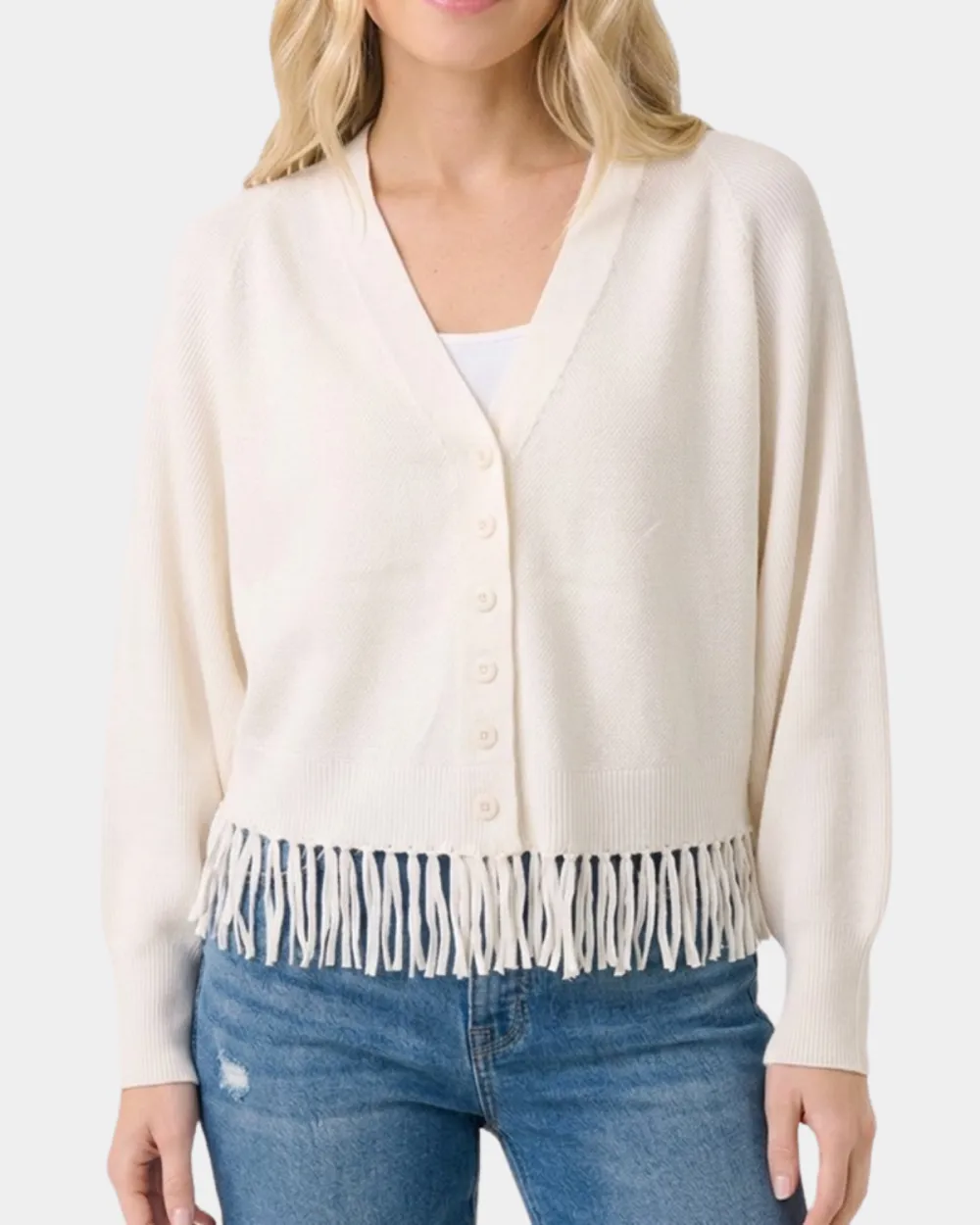 Fringe Hem Cardigan
