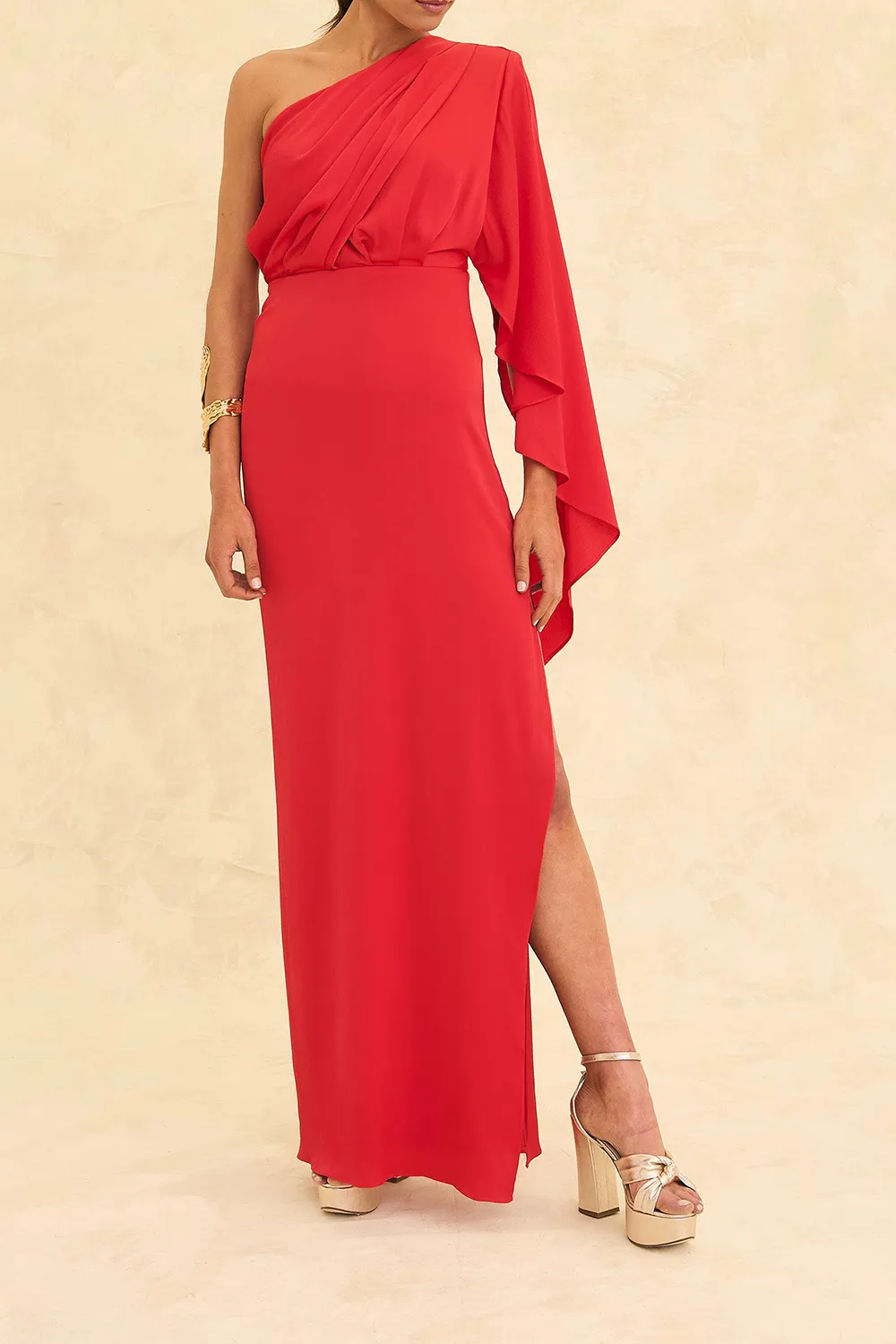 Women's Elegant one-sleeve Dress
