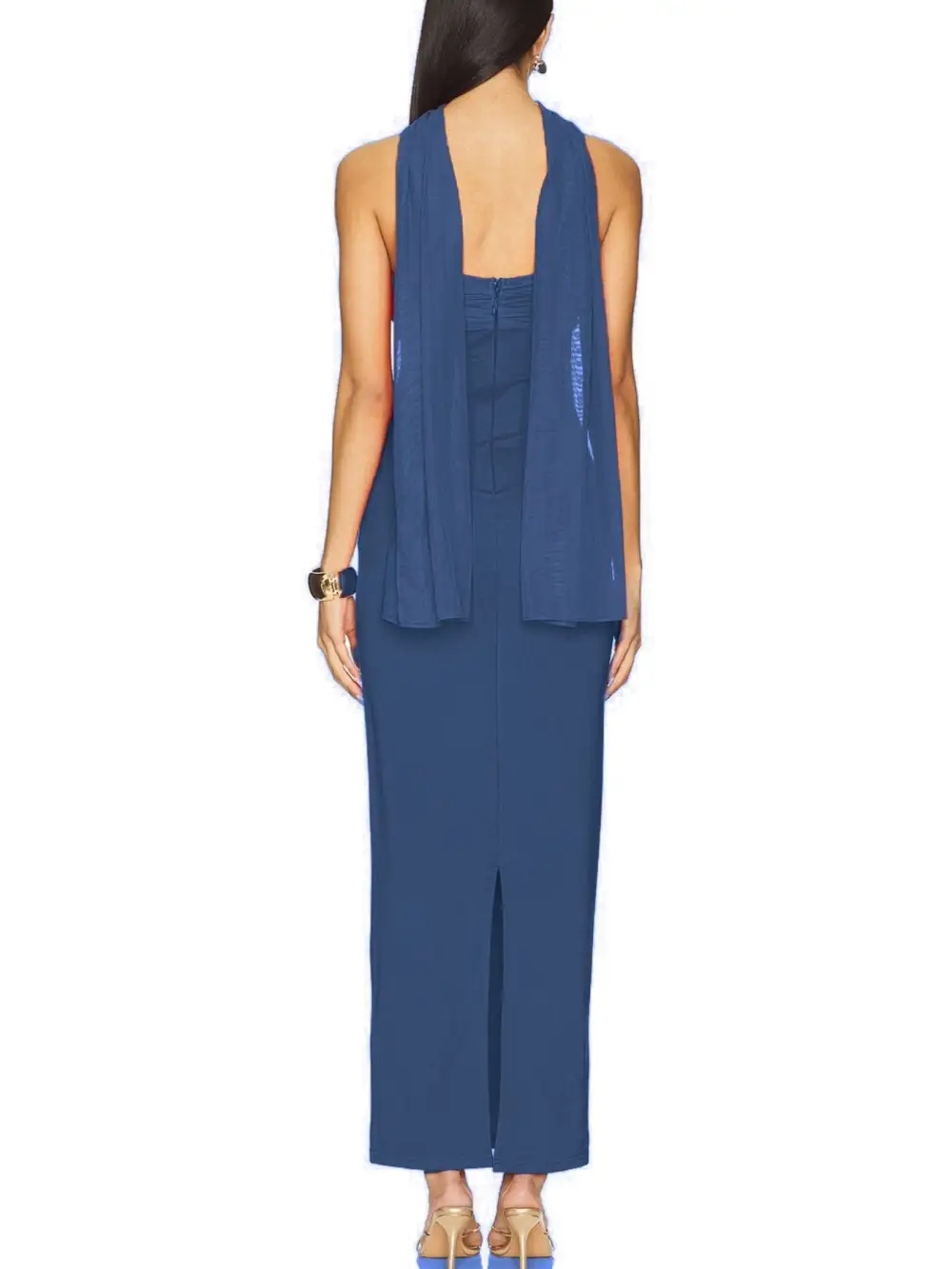 Smooth Finish Ruched Maxi Dress