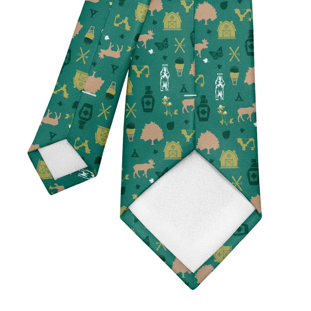 Timeless Heritage Emblem Texture Necktie