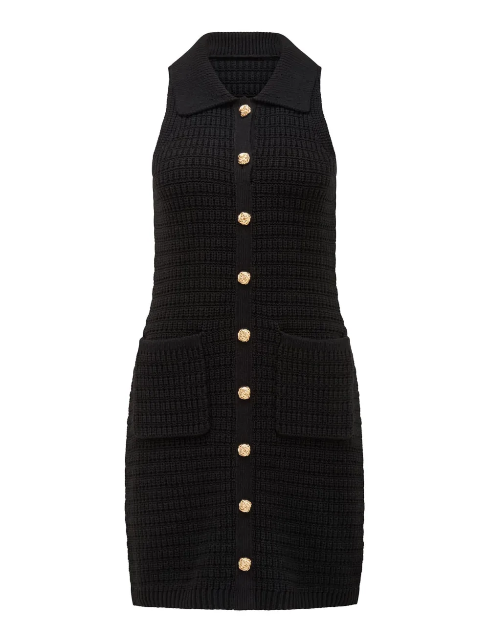 Textured Knit Mini Dress