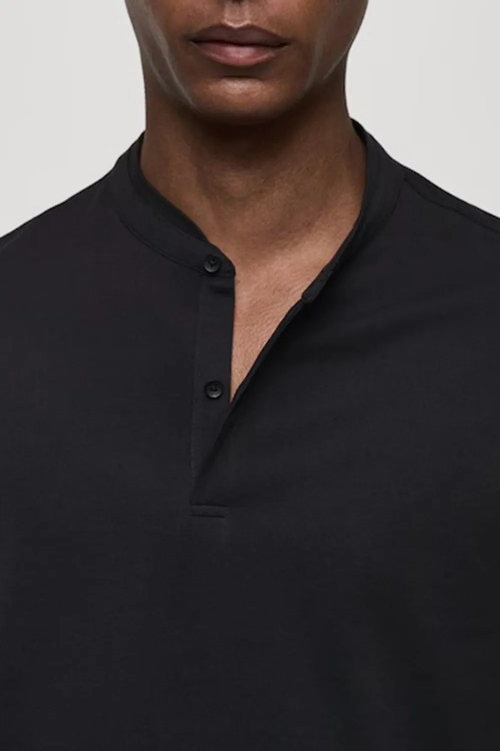 Mao Collar T-Shirt