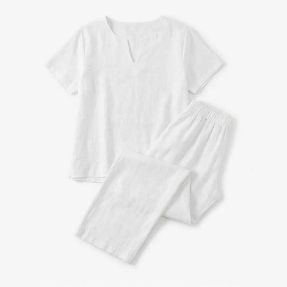 V Neck Top Pants Set