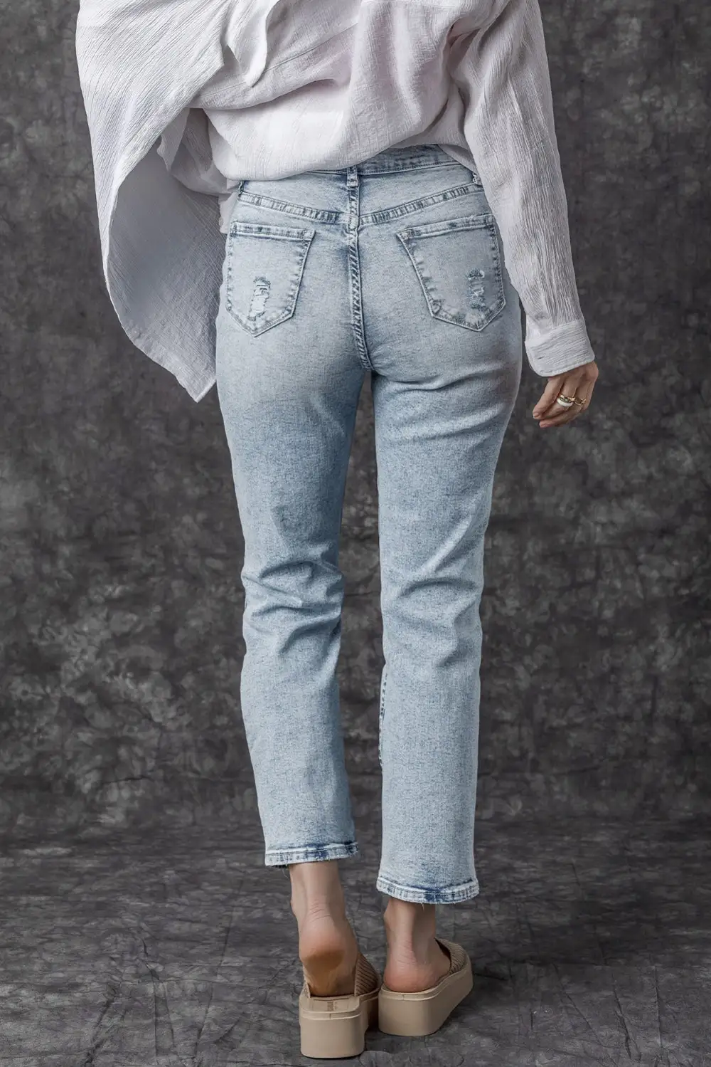 Airy Simple Denim Jeans