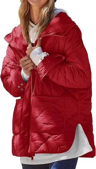 🧥 Womens Quilted Puffer Jacket – Lightweight Warmth. Timeless Comfort. Everyday Style.