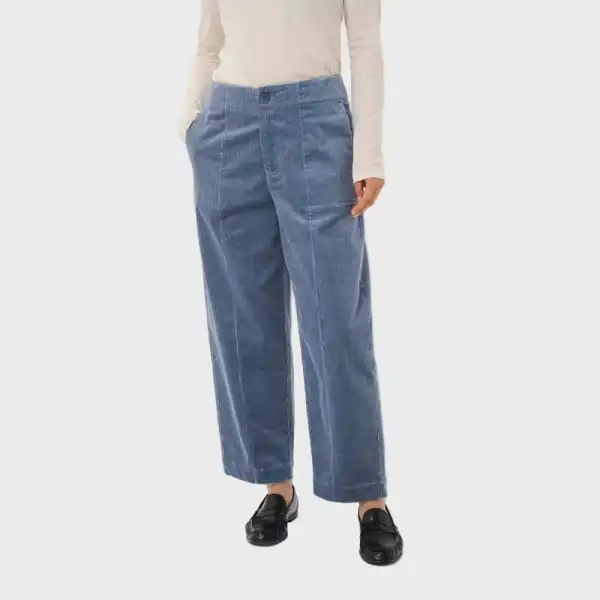 Wide-Leg Straight-Leg Cropped Women's Trousers
