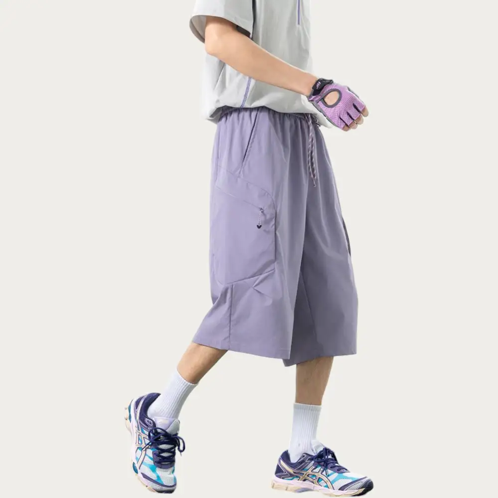 Refined Drawstring Pocketed Lightweight Men's Athletic Shorts