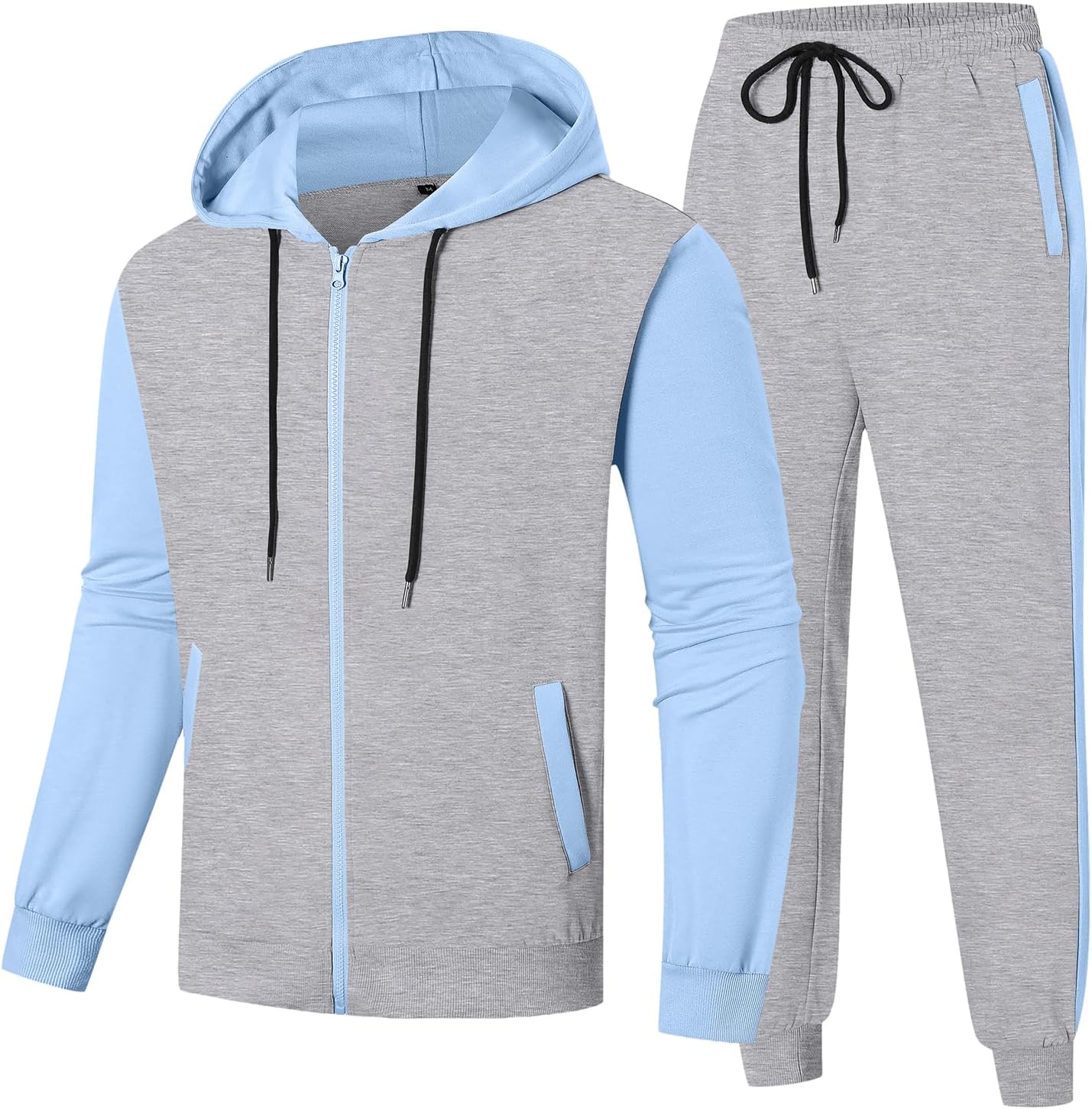 💥 6-Pack Men’s Activewear Sets | Only $24.9 | Men's Tracksuit 2 Piece Full Zip Set