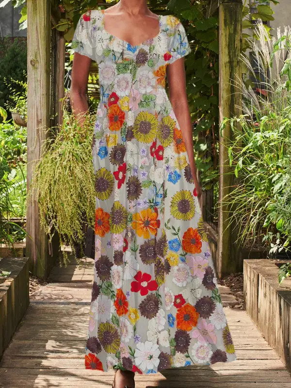 Flower Print Dress