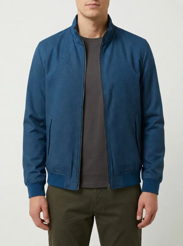 Micro Dot Bomber Jacket