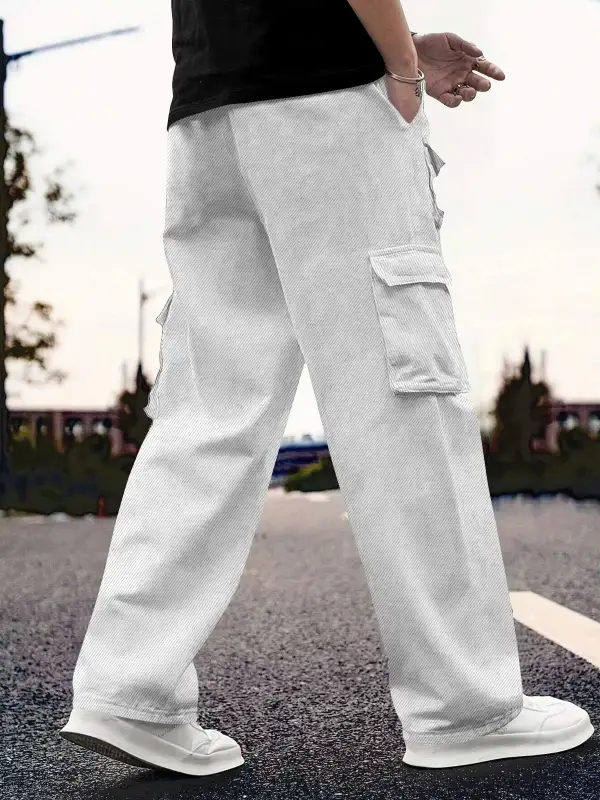 Flexible Daily Cotton For Track Cargo Pants