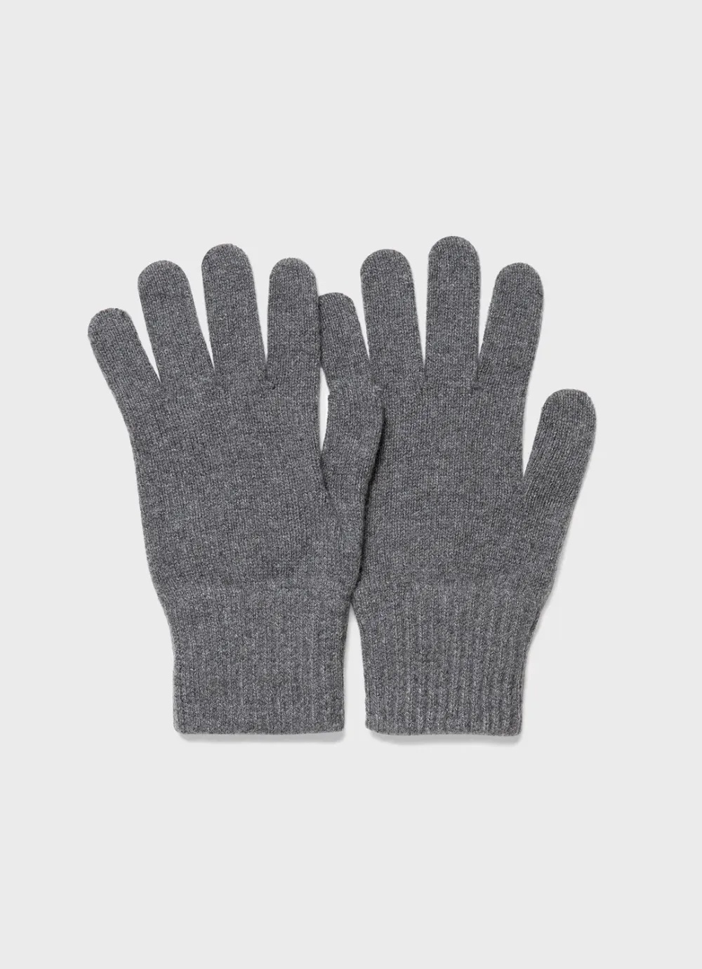 Grey Cashmere Knitted Glove