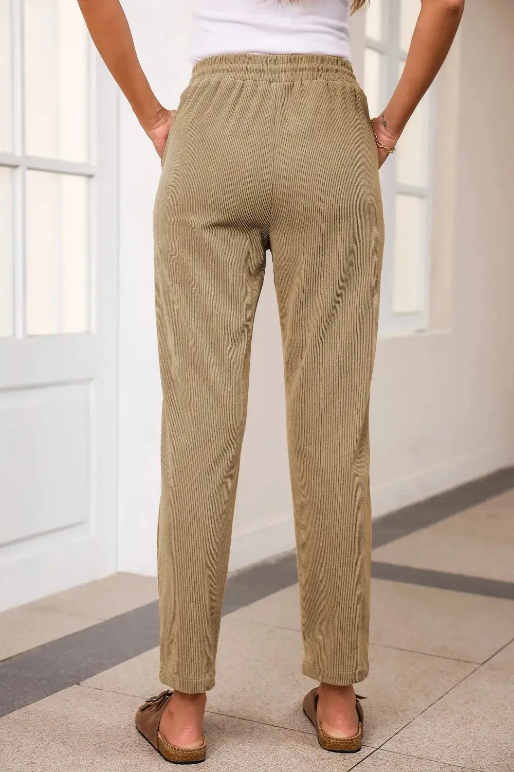 Straight Leg Drawstring Pants