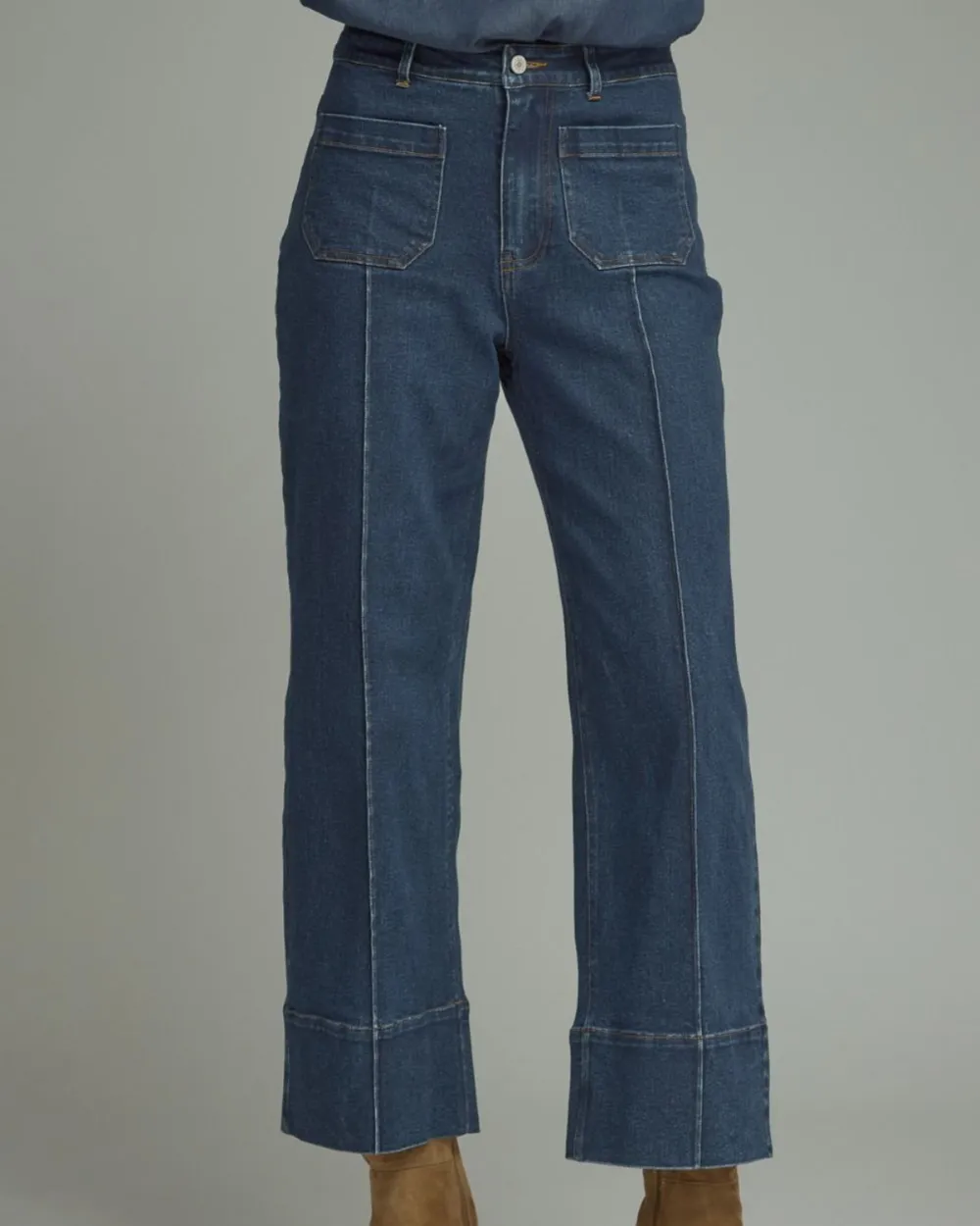 Wide Hem Jeans