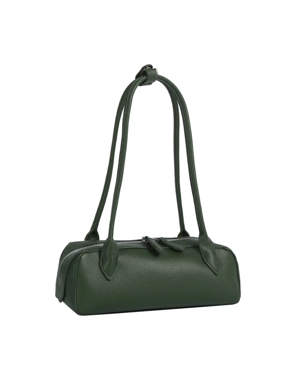 Barrel Shape Faux Leather Shoulder Bag