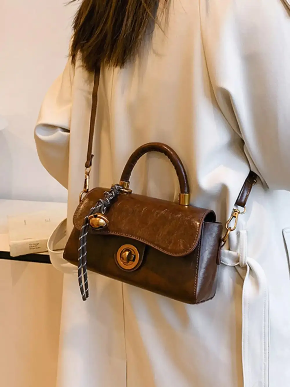Top Handle Crossbody Bag