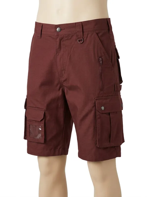 Men's Tactical Outdoor Multi-Pocket Olive Cargo Shorts