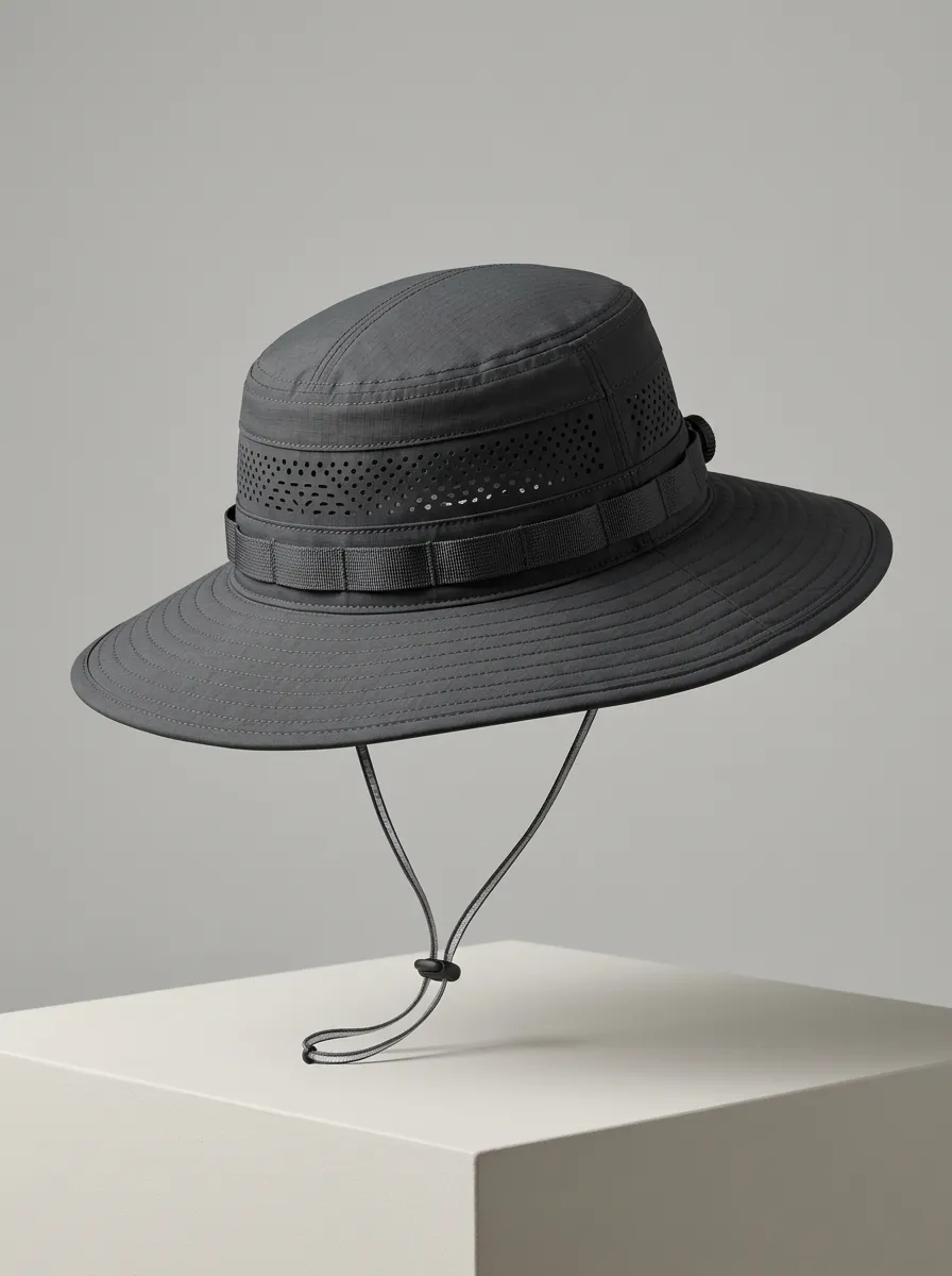 Trail Mountain Print Sun Hat