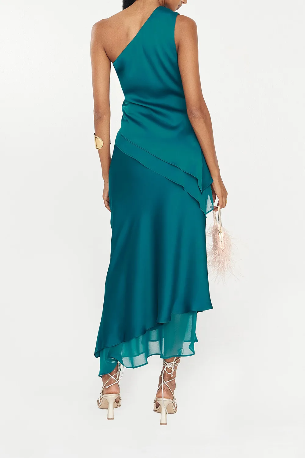 Solid Color One Shoulder Top