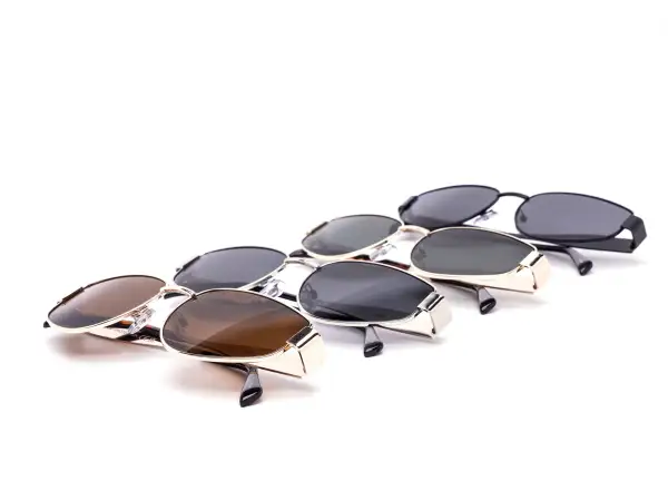 12-Pack Chunky Metal Assorted Sunglasses