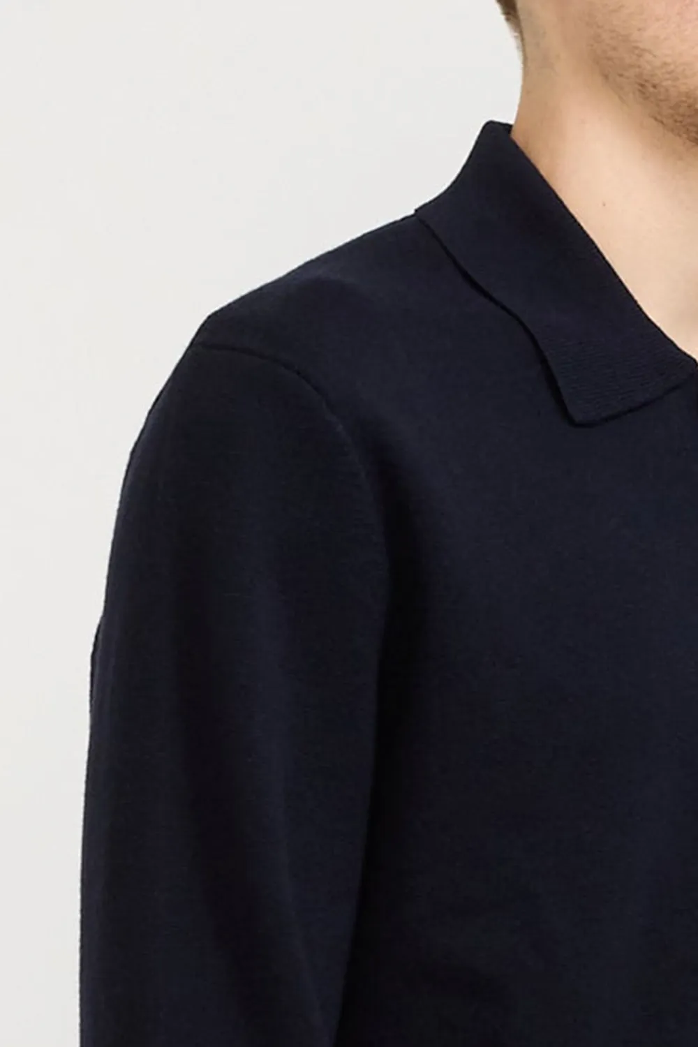 Cotton Polo Dark Navy