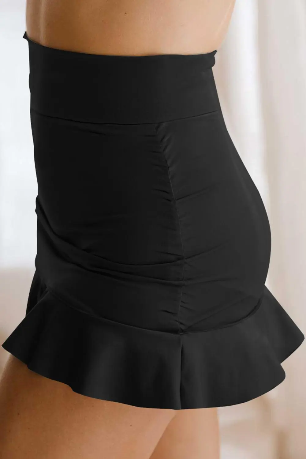 Ruffle Hem Skort Swimsuit