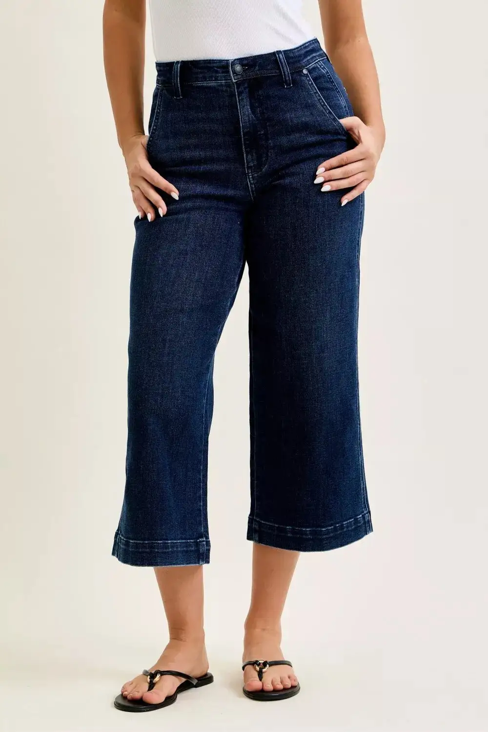 Streamlined High Rise Wide Leg Jeans