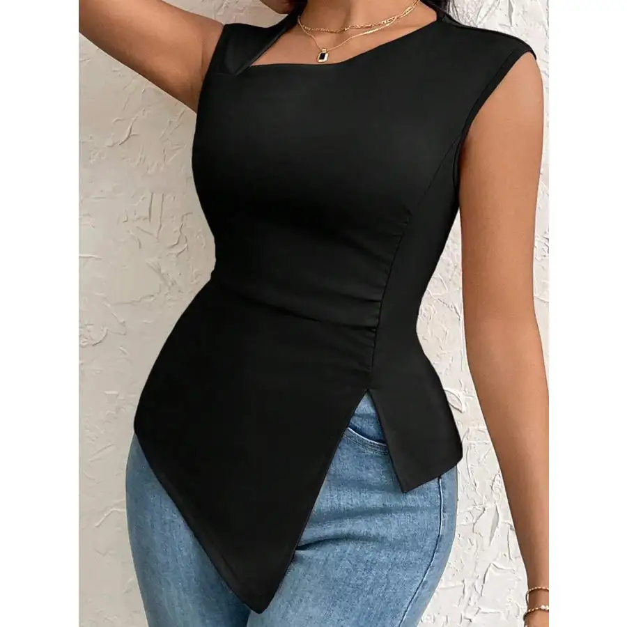Slit Asymmetrical Tank Top