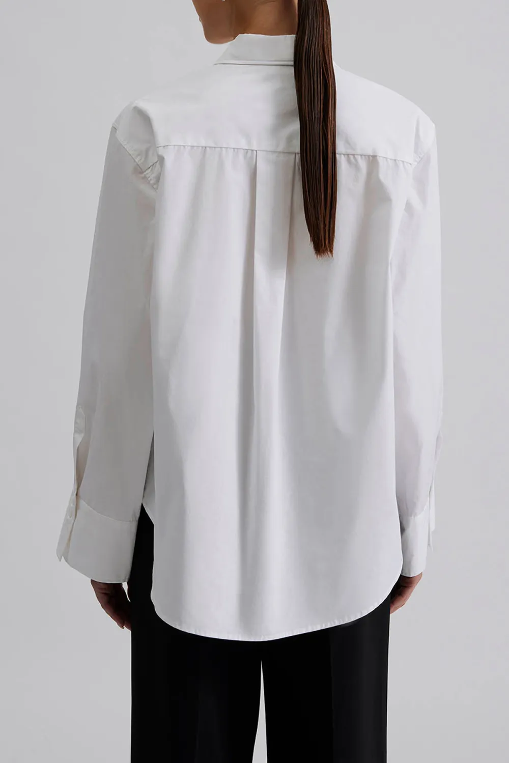 Pleated Panel Cotton Shirt