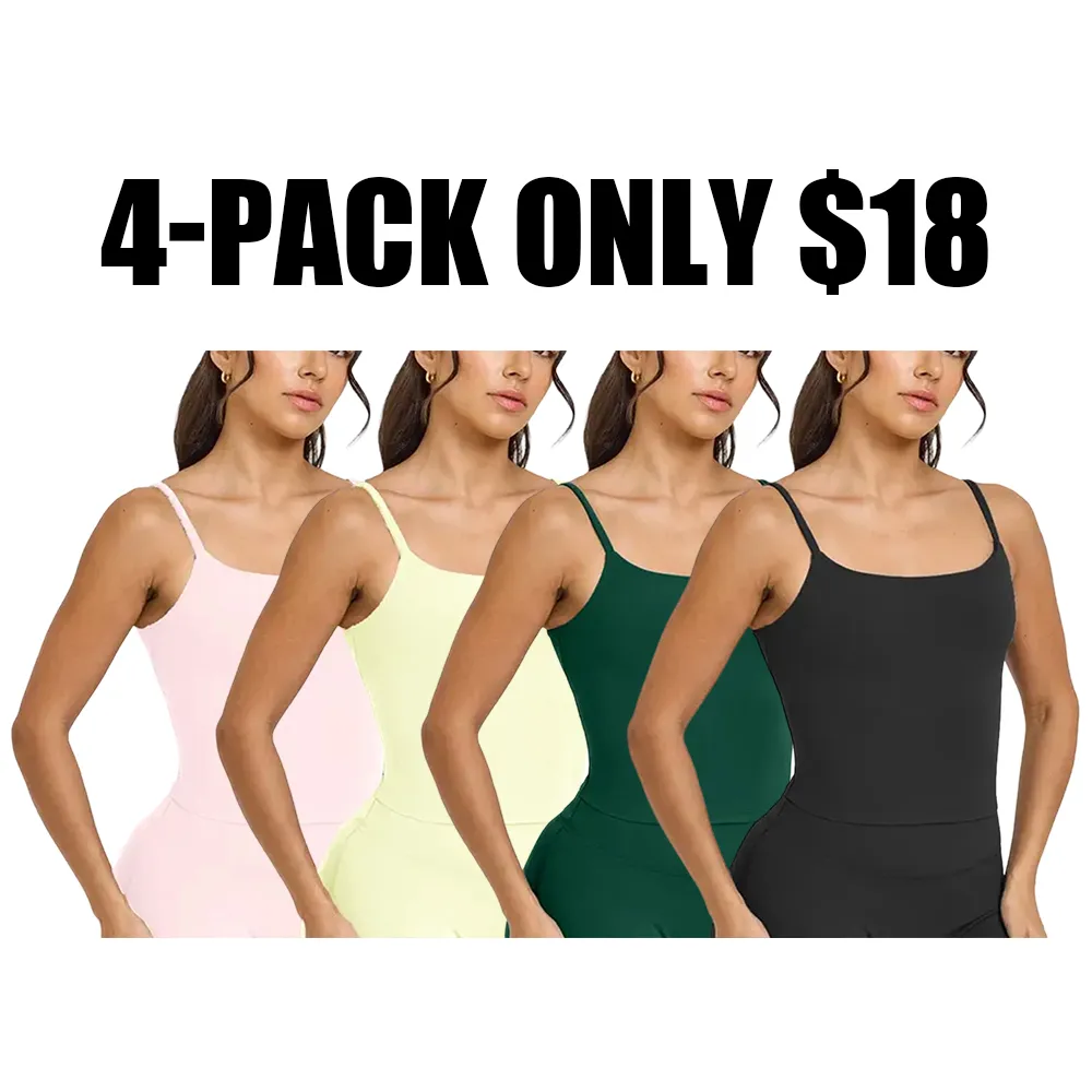 Thin-strapped tank top/sports bra