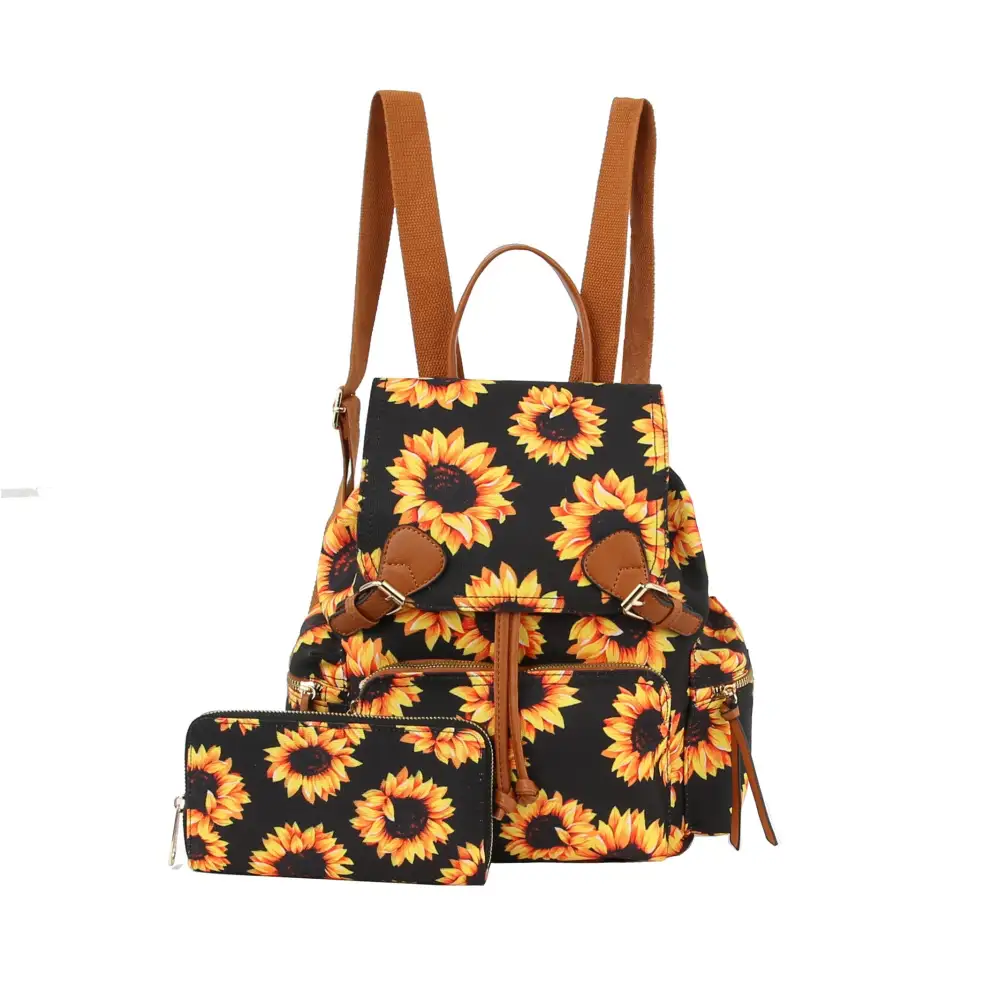 Floral Print Convertible Backpack