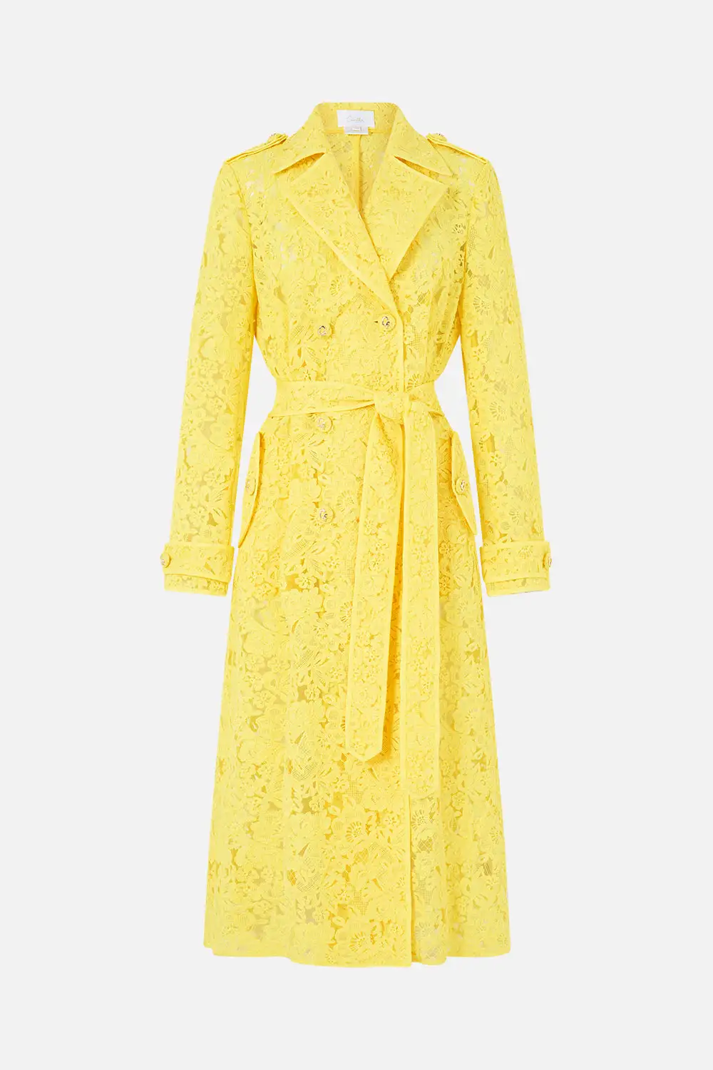 Printed Relaxed Trench Coat