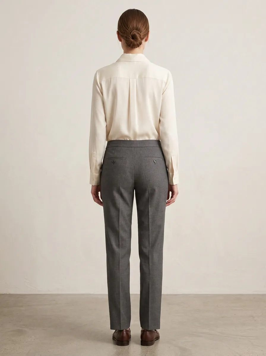 Easygoing Straight-Leg Women's Mid-Rise Straight-Leg Pants