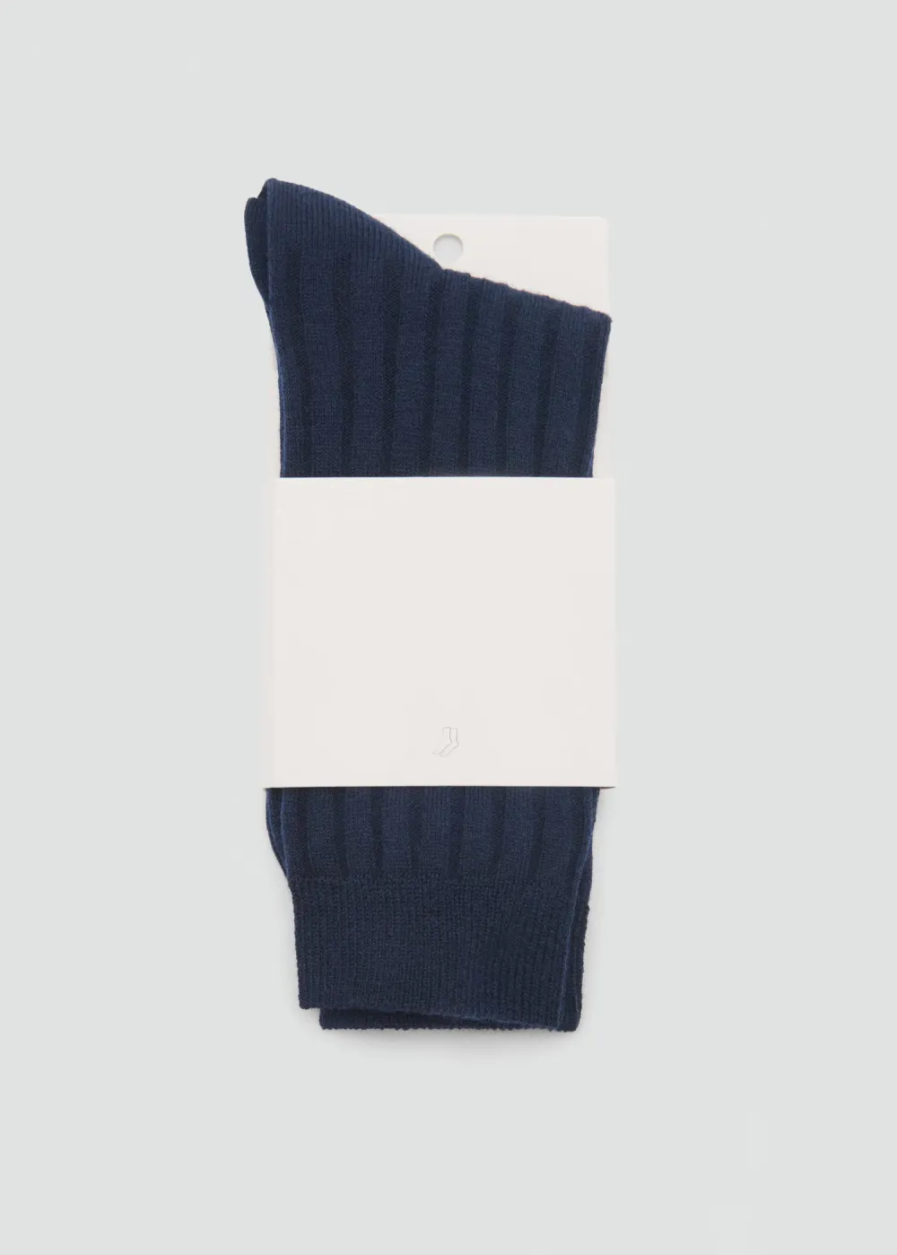 Dark Navy Wool Blend Casual Style Socks