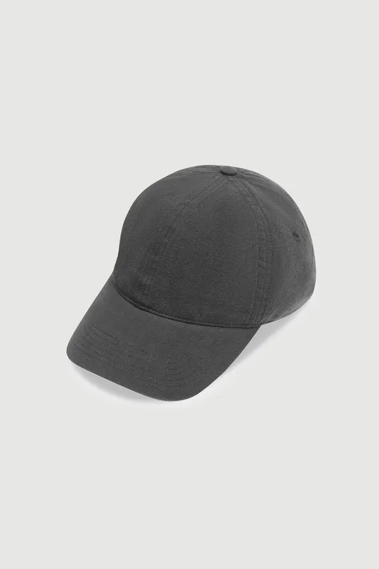 Charcoal Linen Blend Cap