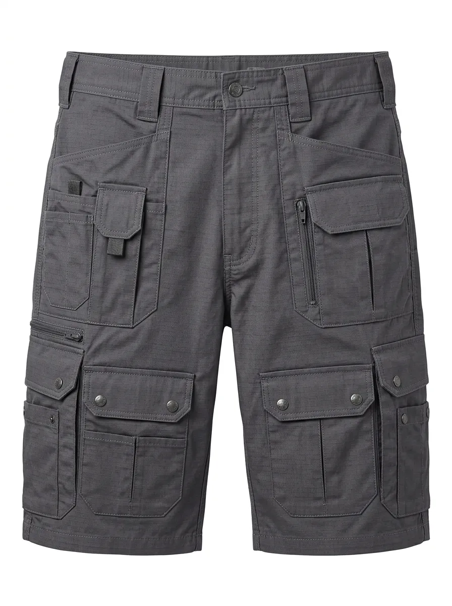 Men's Multi-Pocket Tactical Workwear Cargo Shorts