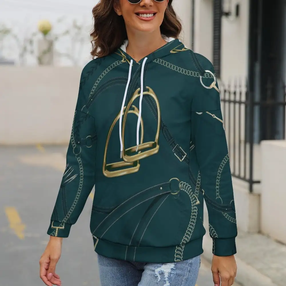 Women's Equestrian Print Long Sleeve Sun Shirt
