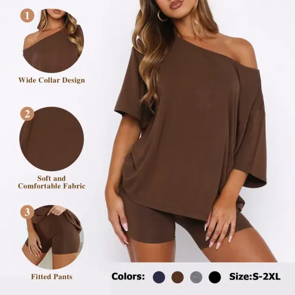 Women's casual two-piece loungewear set