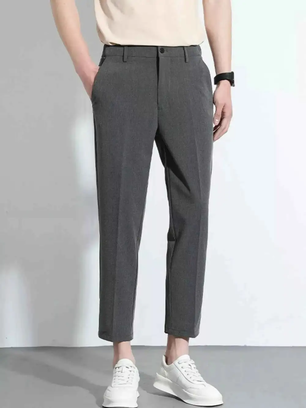 Slim Fit Cropped Pants