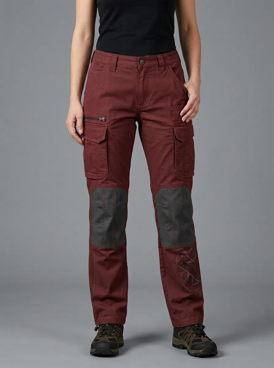 Unisex Utility Geometric Tactical Work Pants