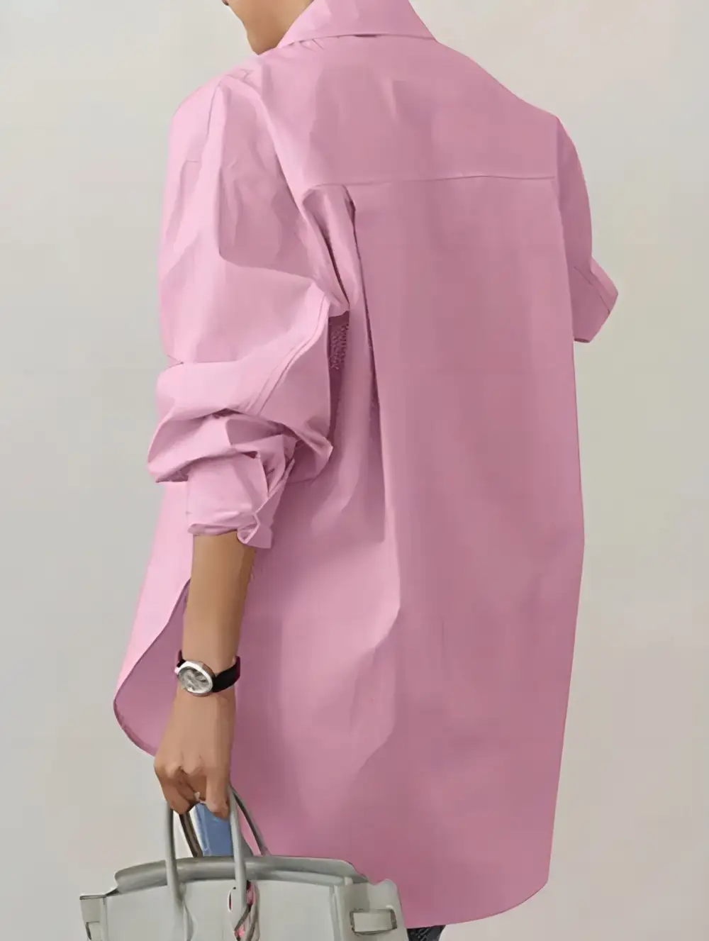 Lapel Long-Sleeved Cardigan Shirt