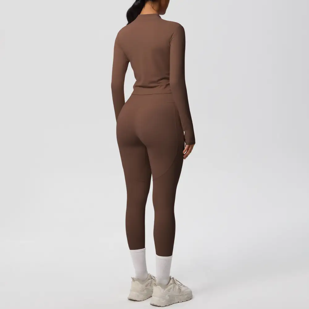 Long-Sleeve Yoga Two-Piece Activewear Active Set