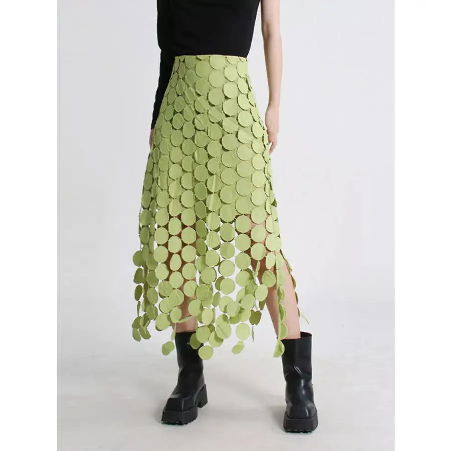 Fringe Midi Skirt