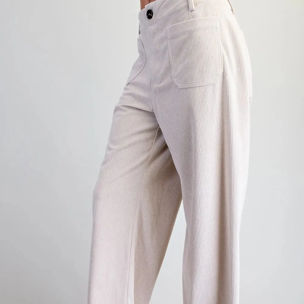 Corduroy Straight Leg Pants